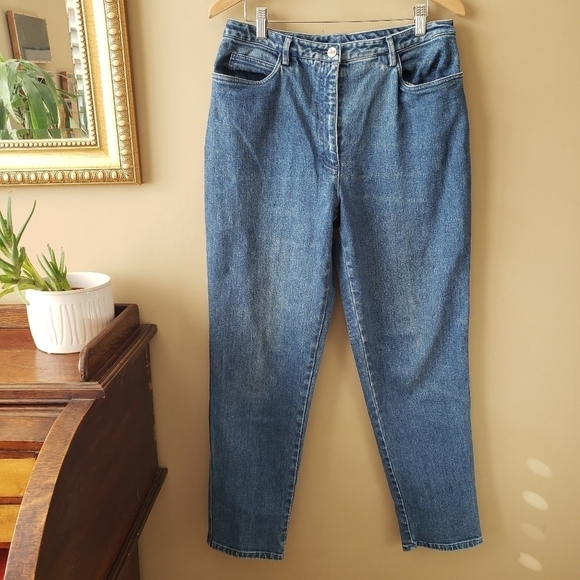 Vintage 90s Emanuel Ungaro Liberte High Rise Mom Jeans Size 12 / 46 - Picture 2 of 7